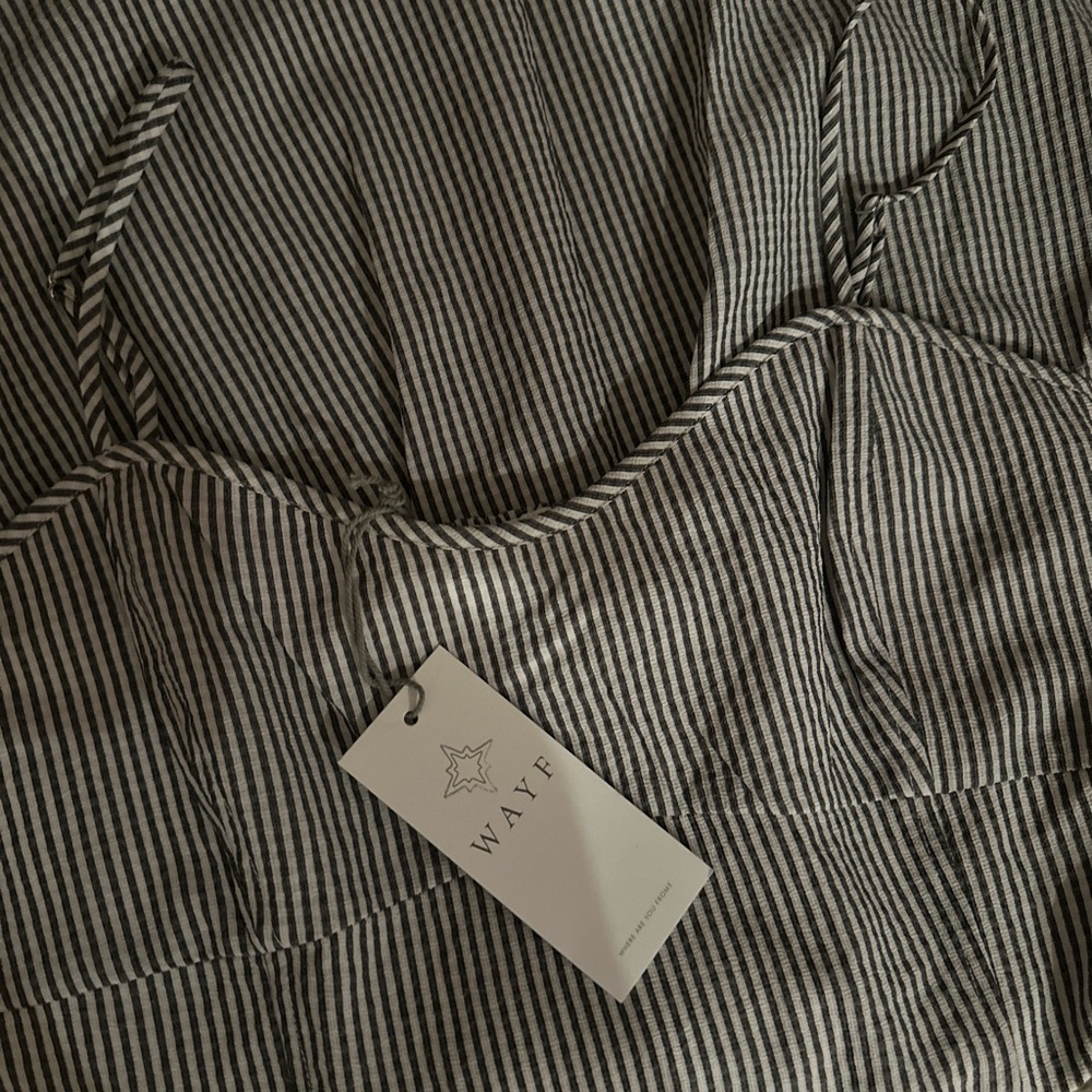 Wayf Striped Mini Dress with Pockets - Picture 4 of 4